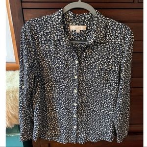 LOFT patterned button-down shirt